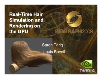 Real-Time Hair - Sarah Tariq