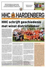 HHC schrijft geschiedenis met winst districtsbeker - HHC Hardenberg