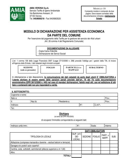 SCARICA MODULO DENUNCIA ICI