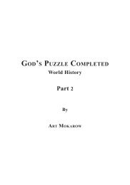 Part 2 - God's Puzzle Solved