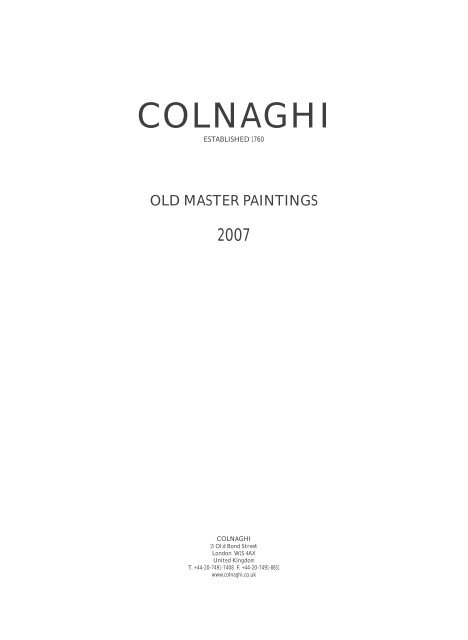 2007 Catalogue - Colnaghi