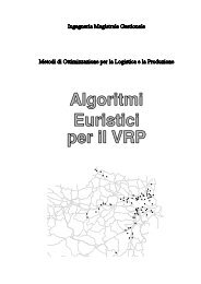 8. Algoritmi euristici per il Vehicle Routing Problem