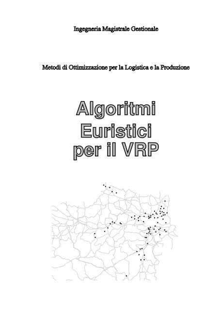 8. Algoritmi euristici per il Vehicle Routing Problem