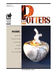 INSIDE: - Potters Guild of BC