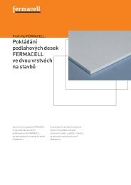 Pokládání podlahových desek fermacell ve dvou vrstvách na stavbě