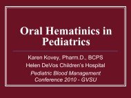 Kovey Oral Hematinics in Pediatrics.pdf - Helen DeVos Children's ...