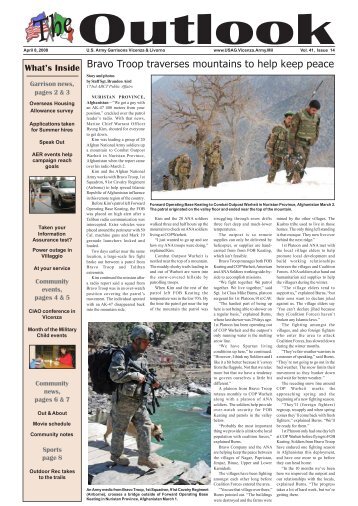 Bravo Troop traverses mountains to help keep peace