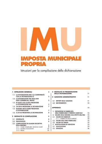 Istruzioni per la compilazione della dichiarazione - Comune di ...