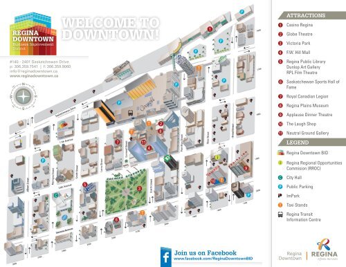 Regina Downtown Map