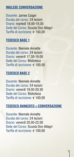 Programma - Comune di VILLAFRANCA DI VERONA