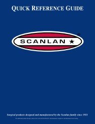 Surgical products designed and manufactured by the Scanlan