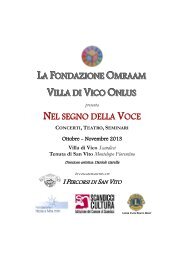 Programma Festival Nel Segno della Voce - Daniele Garella Official ...