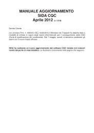 MANUALE AGGIORNAMENTO SIDA CQC Aprile 2012 ... - PATENTE.it