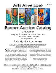 Arts Alive 2010 Banner Auction Catalog - Downtown Encinitas ...