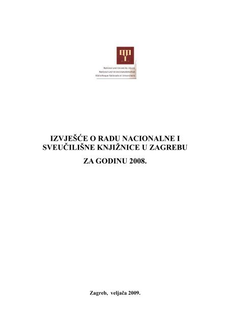 Izvjea A E O Radu Za 2008 Godinu Pdf Nsk Nacionalna I