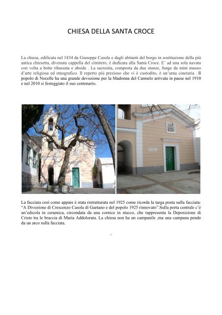 Chiesa Di Santa Croce - Nocelle - Icsporzio.it