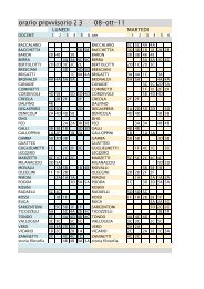 orario provvisorio 26 -30 sett 3 08-ott-11
