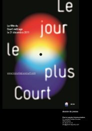 dossier de presse - L'Agence du court métrage