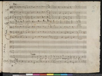 Wolfgang Mozart: Die Zauberflote: O Isis und Osiris facsimile score