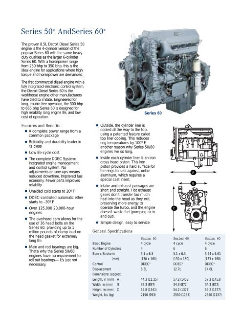 Diesel Engine Series 50 and 60 for Petroleum Applications