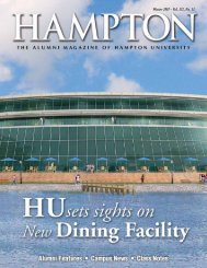 Winter 2007 - Office of Alumni Affairs - Hampton University