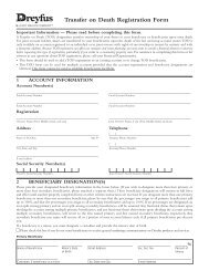 Transfer on Death Registration Form - Dreyfus