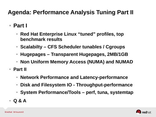 Performance Analysis and Tuning â Part 1 - Red Hat Summit