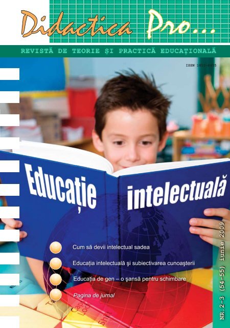 REVISTÄ DE TEORIE ÅI PRACTICÄ EDUCAÅ¢IONALÄ - Pro Didactica