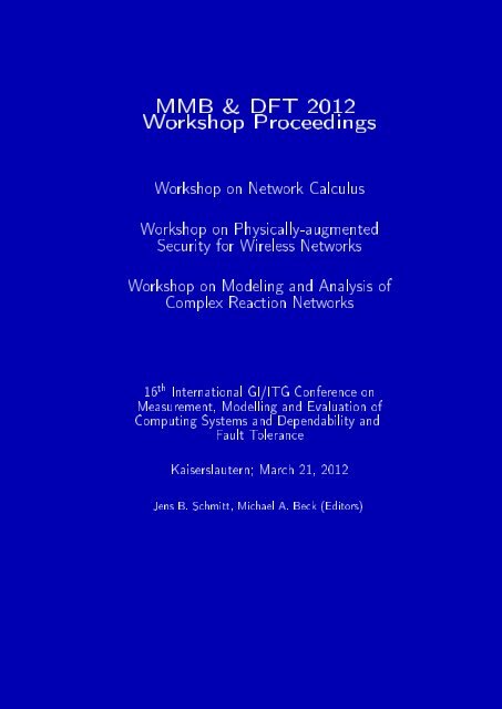 MMB & DFT 2012 Workshop Proceedings