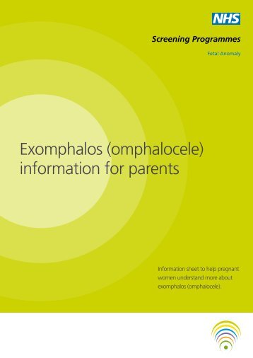Exomphalos (omphalocele) information for parents - Library