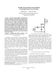 Flexible dv/dt and di/dt control method for insulated gate power - CPES