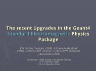 HADI: Development of components of the Geant4 toolkit for ... - CERN