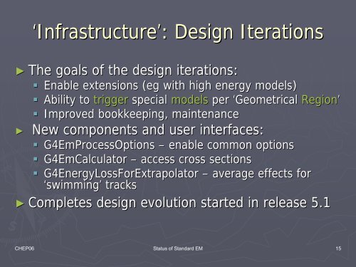 HADI: Development of components of the Geant4 toolkit for ... - CERN