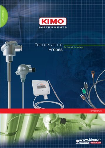 Temperature probe with cable - kimo instruments uk