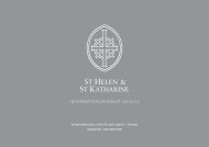 InformatIon Booklet 2013/14 - St Helen & St Katharine