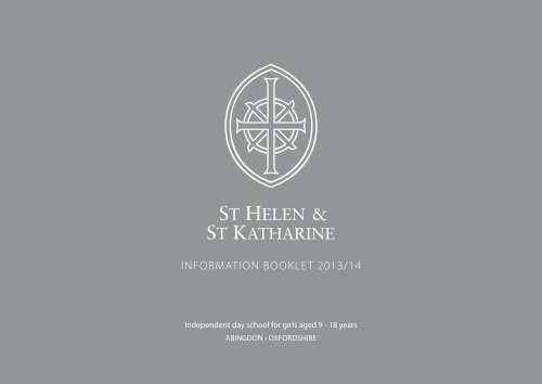 InformatIon Booklet 2013/14 - St Helen & St Katharine