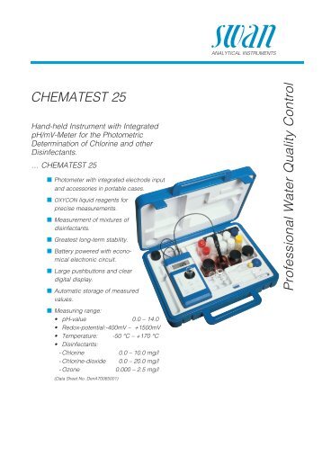 Professional Water Quality Control CHEMATEST ... - BEST Instruments