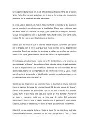K) Declaraciones indagatorias de VÃ­ctor Carlos Cruz