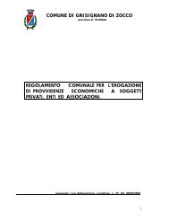 Regolamento contributi.pdf - Comune di Grisignano di Zocco