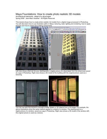 Maya Foundations: How to create photo realistic 3D ... - Tinkering.net