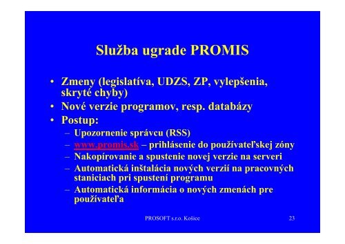 MedicÃ­nsky informaÄnÃ½ systÃ©m PROMIS