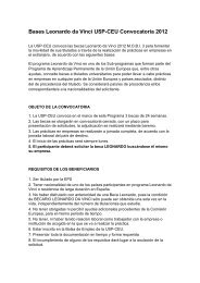 Bases Leonardo da Vinci USP-CEU Convocatoria 2012 - Blogs EPS