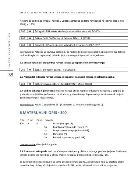 Tiskane serijske publikacije i druga neomeÄena graÄa upute ... - NSK