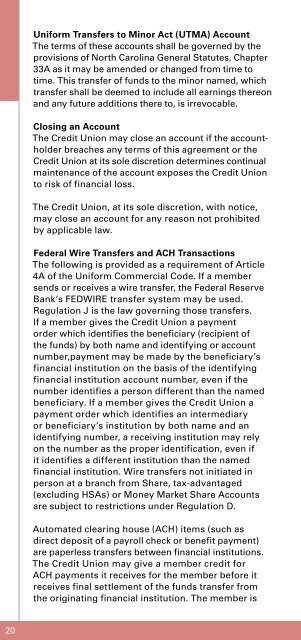 Rules and Regulations - Local Government Federal Credit Union