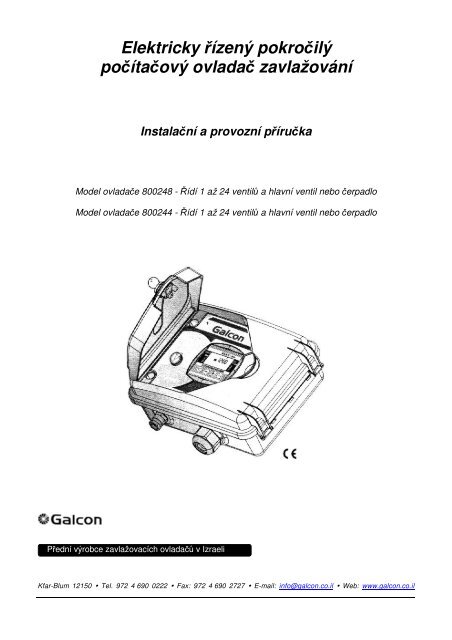 NÃ¡vod Galkon 800248, 800244