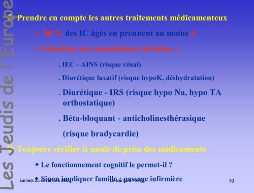 Associations thérapeutiques dans l'insuffisance cardiaque