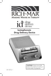 Iontophoresis Drug Delivery Device - Rich-Mar Corporation