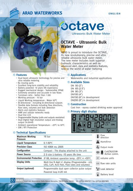 Ultrasonic Bulk Water Meter - Netafim