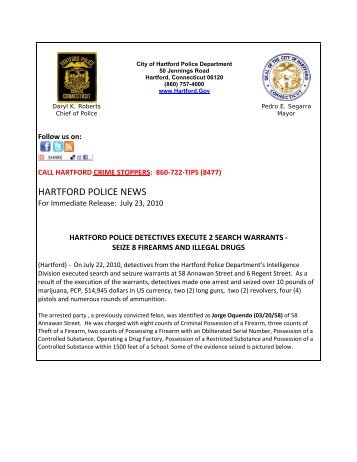 2010_07_23_GunandFirearmSeizure - Hartford Police Department