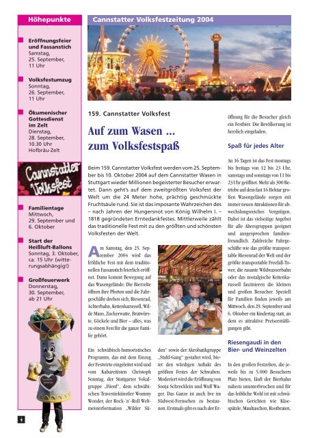 Ausgabe 2004 - Cannstatter Volksfest